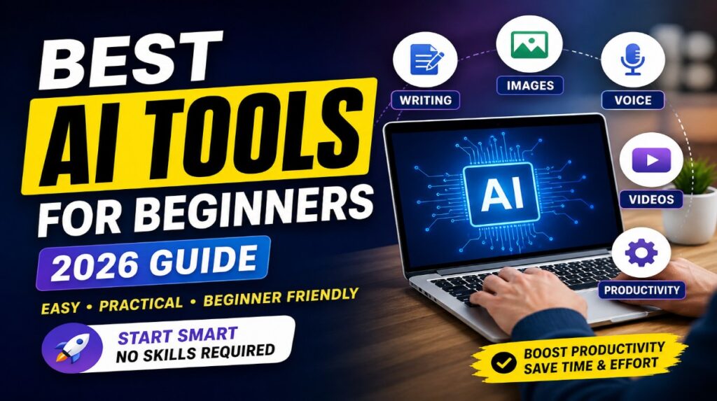 Best AI Tools For Beginners (2026 Guide) – Start Smart Without Technical Skills