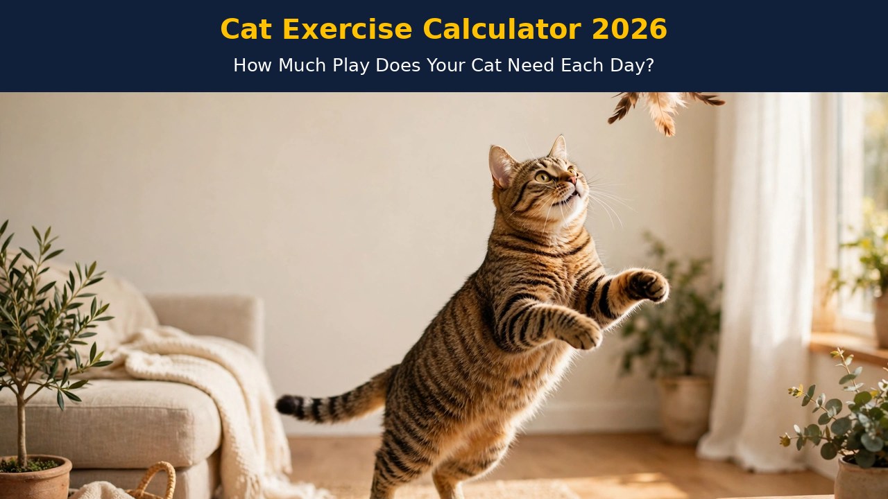 Cat Exercise Calculator – Daily Play Minutes for Cats
