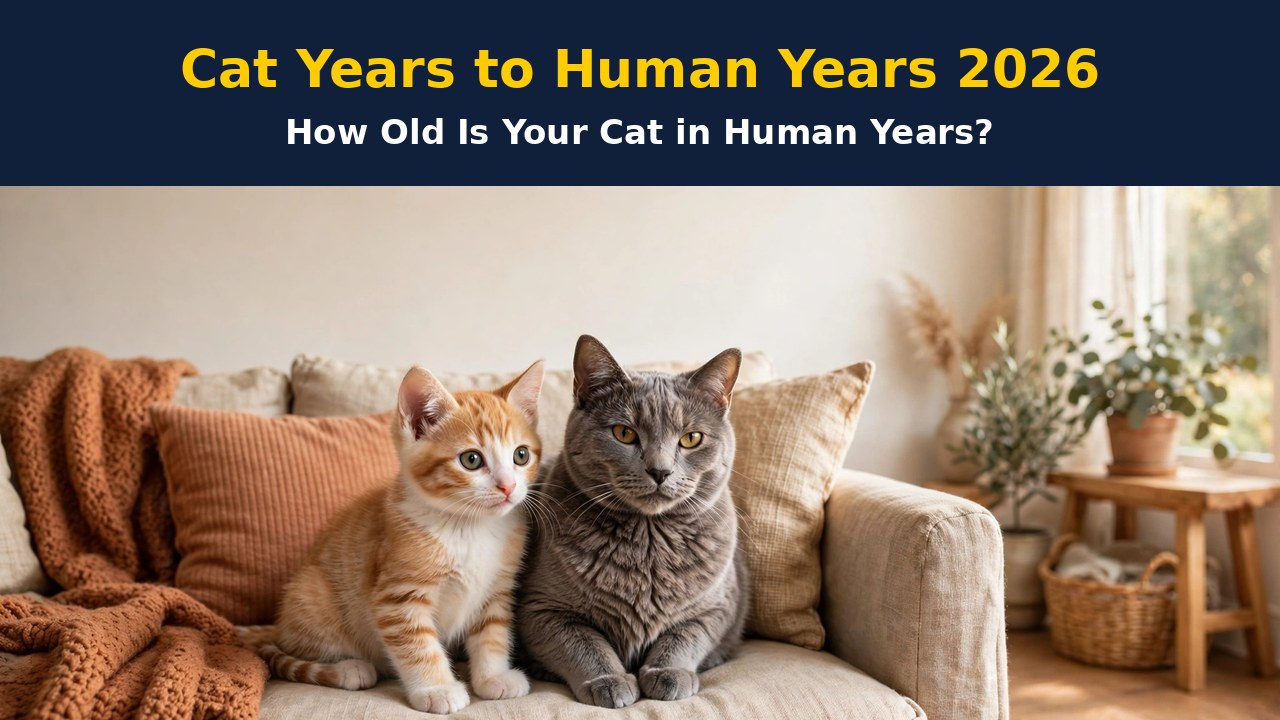 cat years to human years Cat Years to Human Years Converter – Full Conversion Chart